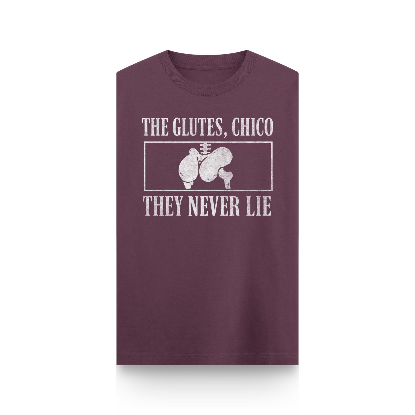 CAMISETA "THE GLUTES, CHICO" - SIN MANGAS
