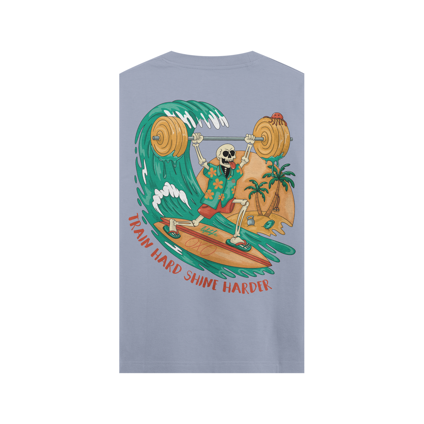 CAMISETA TRAIN HARD, SHINE HARDER - SIN MANGAS