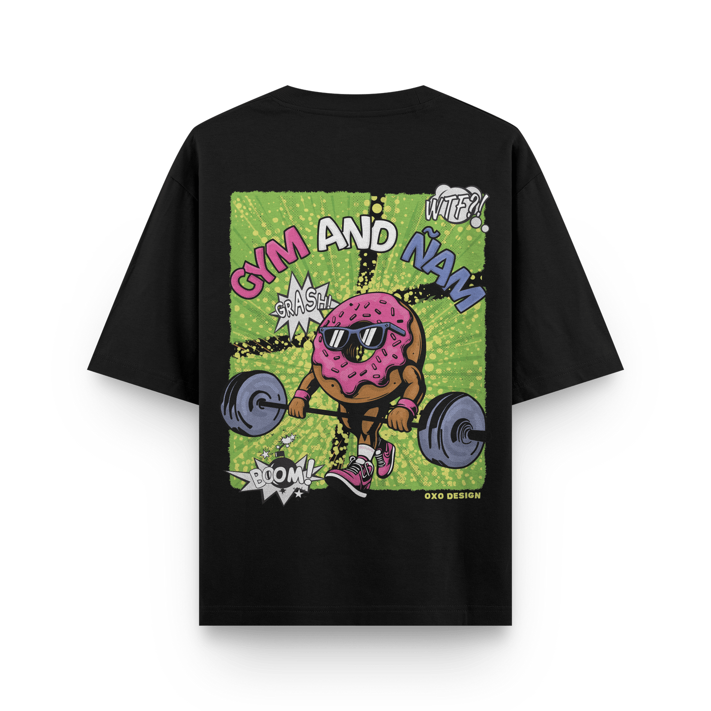 CAMISETA GYM AND ÑAM - OXO DESIGN - CAMISETA -