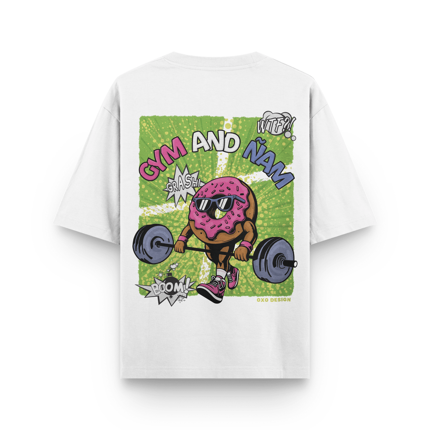CAMISETA GYM AND ÑAM - OXO DESIGN - CAMISETA -