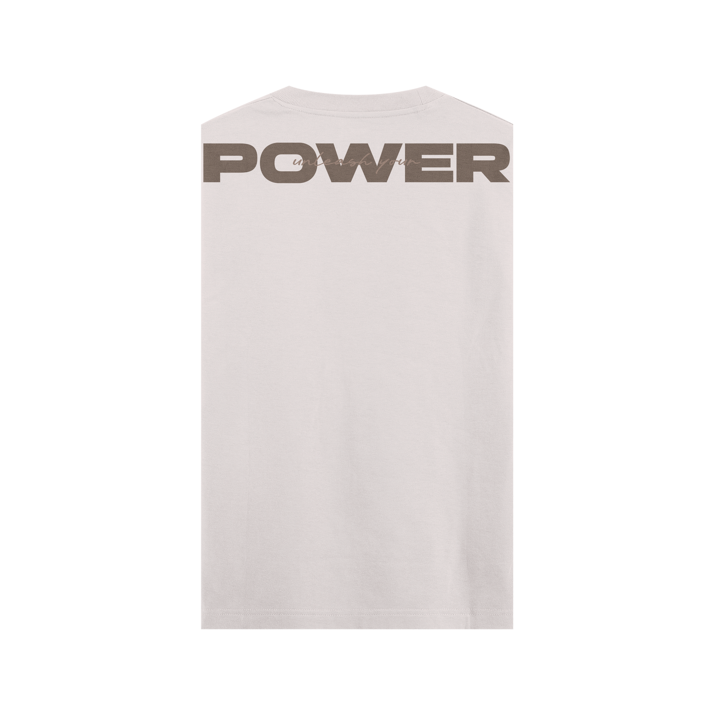 CAMISETA OVERSIZE BEIGE - SIN MANGAS