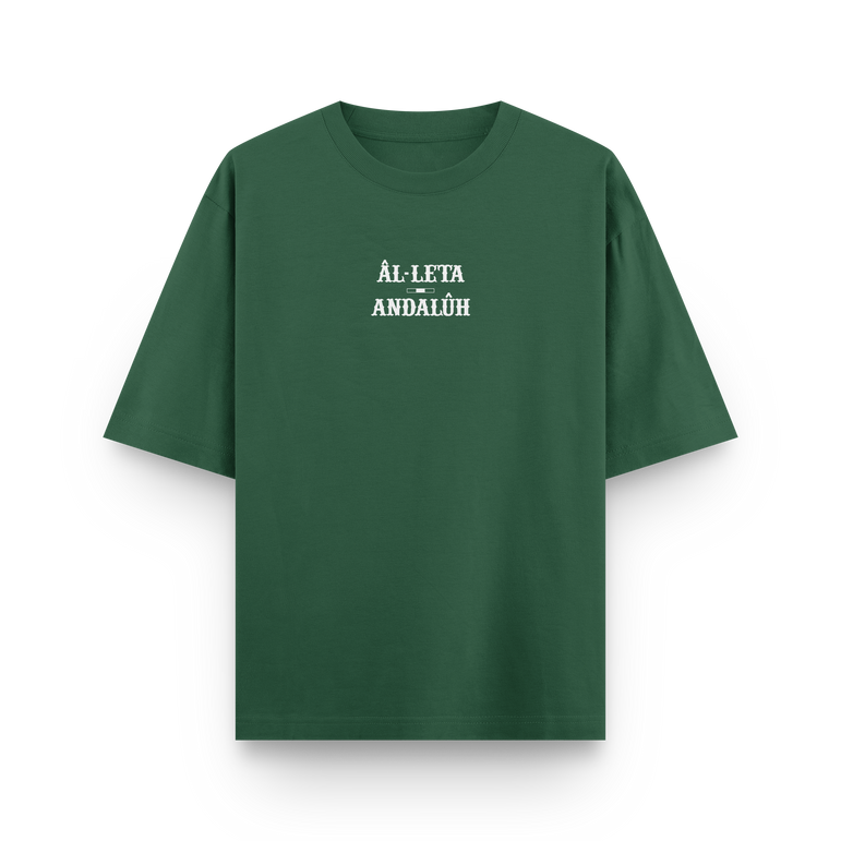 CAMISETA OVERSIZE RELAXED 'ATHLETA ANDALÚH' VERDE