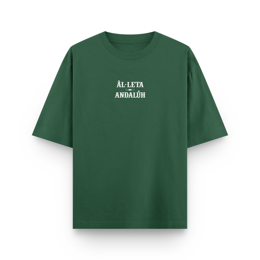 CAMISETA OVERSIZE RELAXED 'ATHLETA ANDALÚH' VERDE