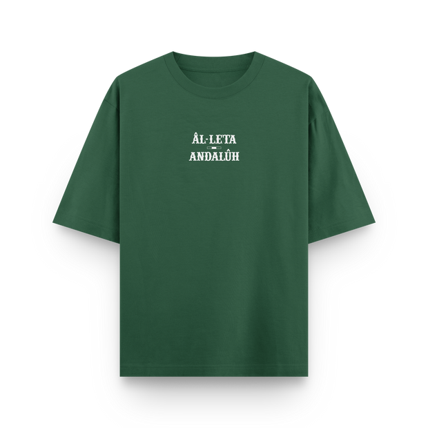 CAMISETA OVERSIZE RELAXED 'ATHLETA ANDALÚH' VERDE