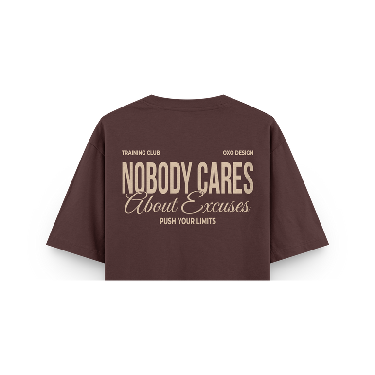 CROP TOP OVERSIZE CORTADO NOBODY CARES