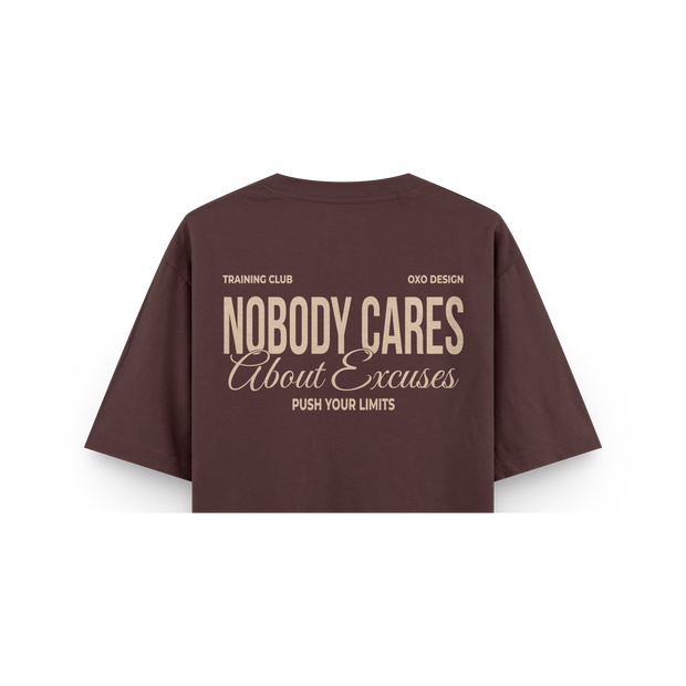 CROP TOP OVERSIZE CORTADO NOBODY CARES OXO DESIGN