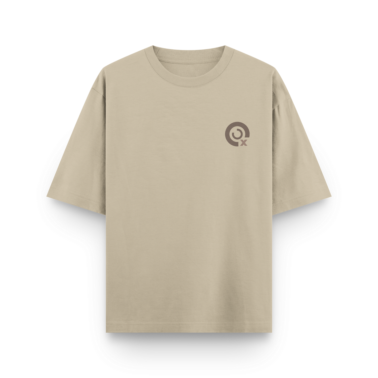 CAMISETA OVERSIZE POWER BEIGE - MARRÓN