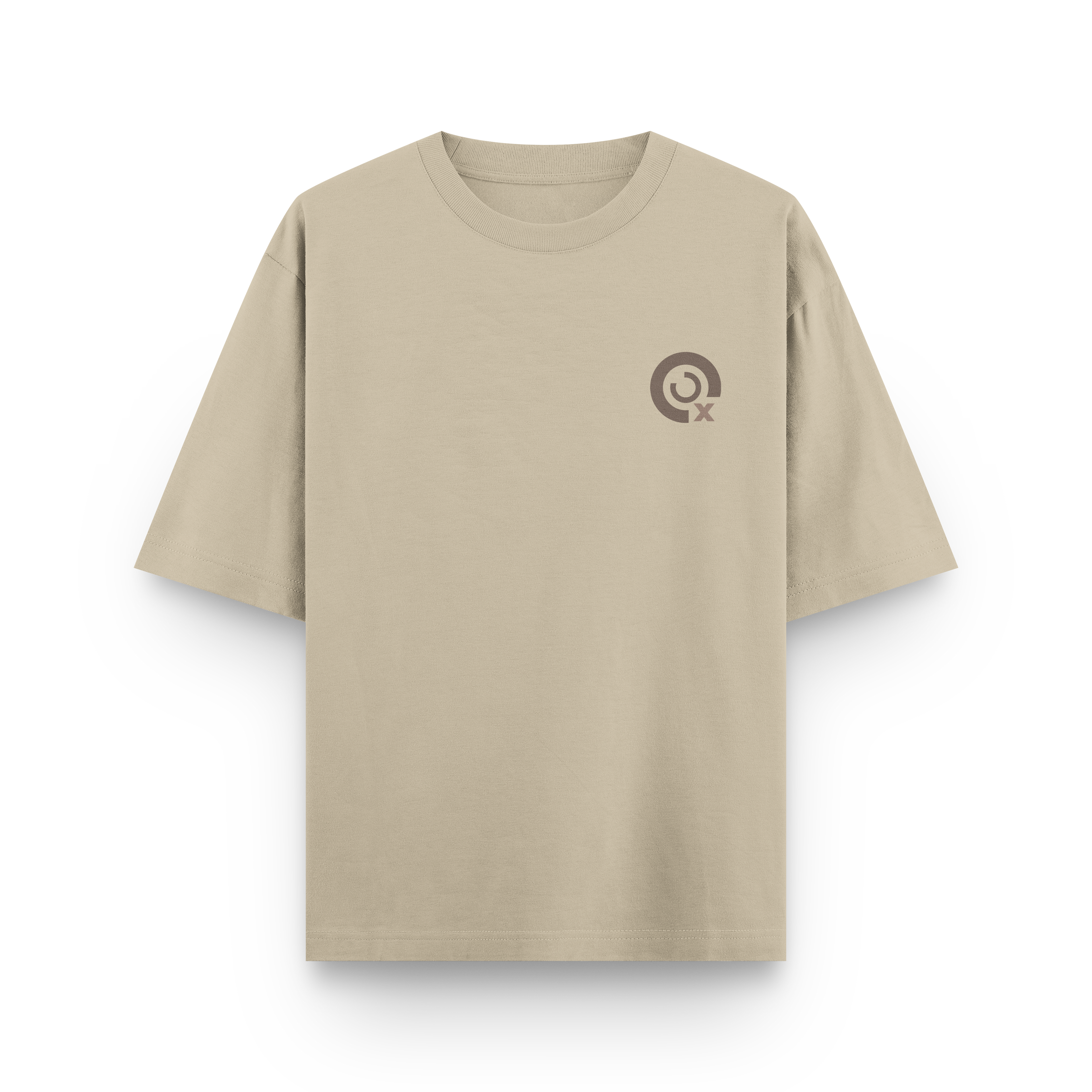 CAMISETA OVERSIZE POWER BEIGE - MARRÓN