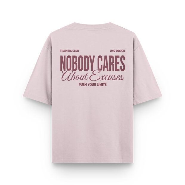 CAMISETA OVERSIZE NOBODY CARES OXO DESIGN