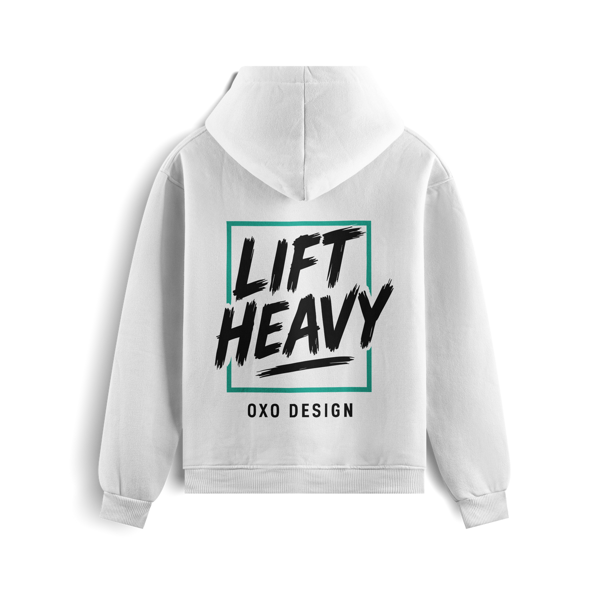 SUDADERA  LIFT HEAVY - BLANCA OXO DESIGN
