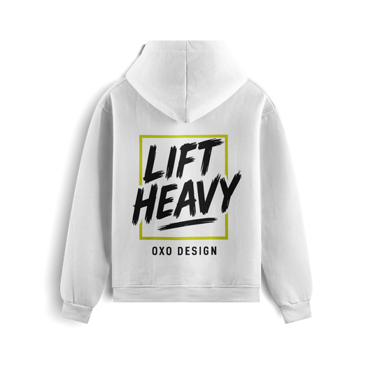 SUDADERA  LIFT HEAVY - BLANCA