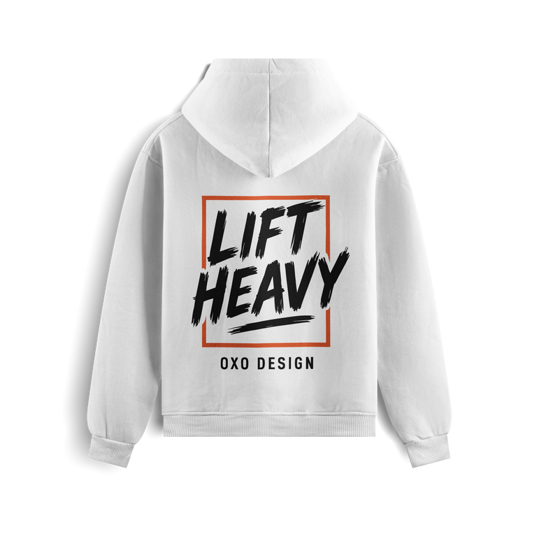 SUDADERA  LIFT HEAVY - BLANCA