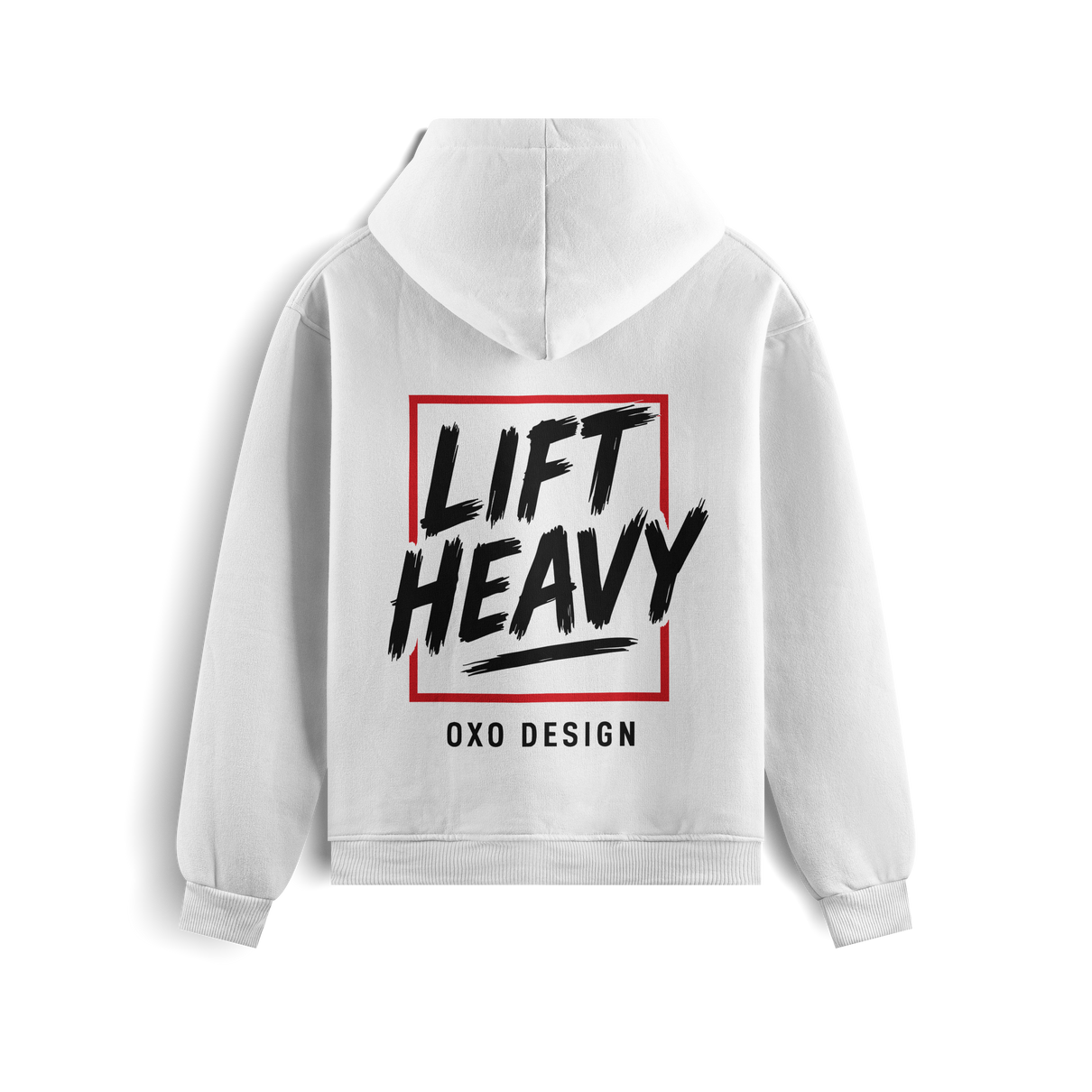 SUDADERA  LIFT HEAVY - BLANCA OXO DESIGN