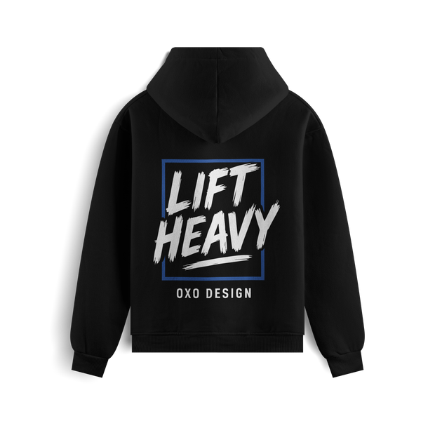 SUDADERA  LIFT HEAVY - NEGRA OXO DESIGN