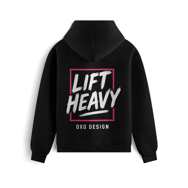 SUDADERA  LIFT HEAVY - NEGRA OXO DESIGN