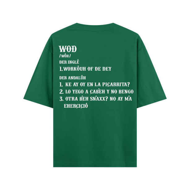CAMISETA OVERSIZE RELAXED 'ATHLETA ANDALÚH' VERDE OXO DESIGN