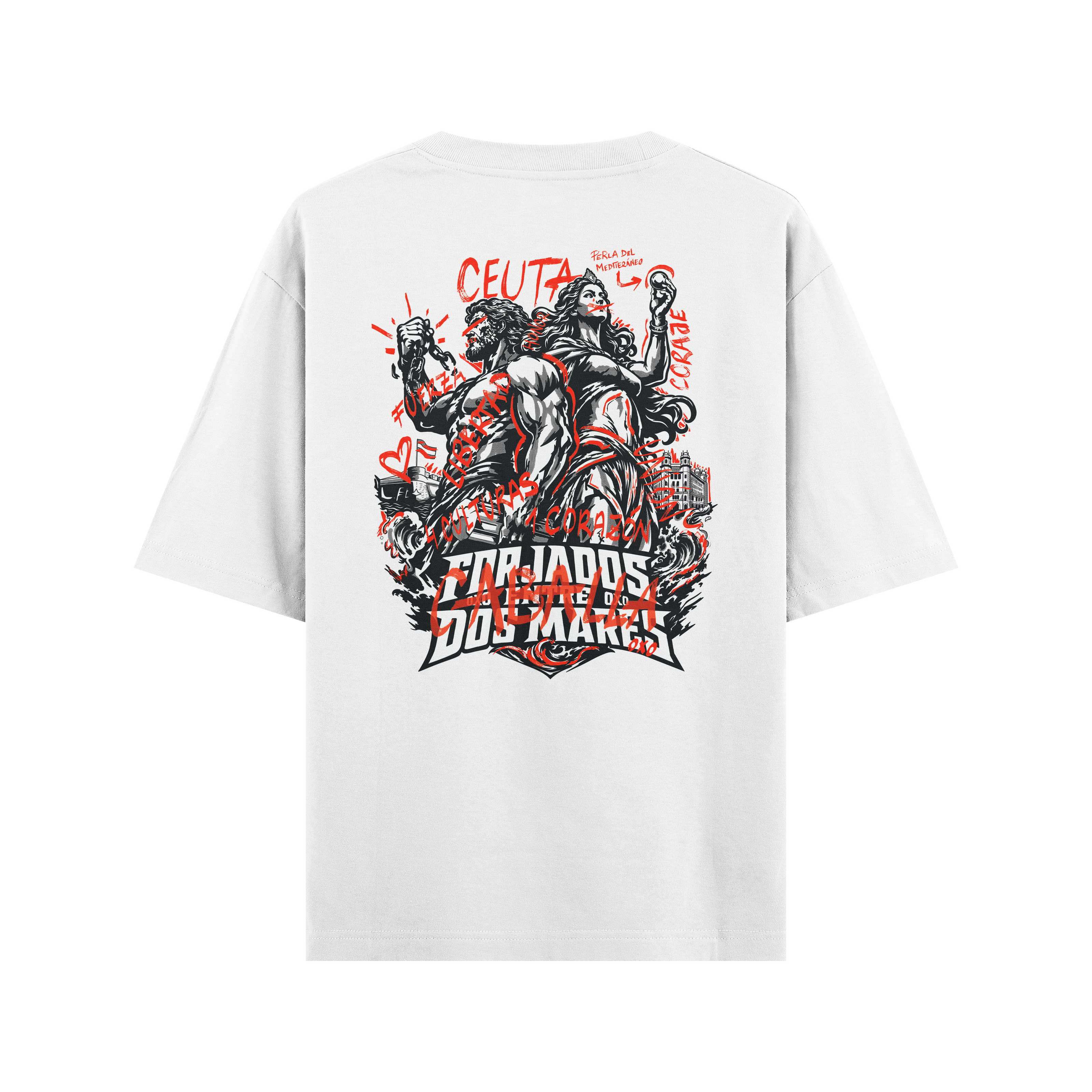 CAMISETA ´FORJADOS ENTRE DOS MARES´- CEUTA EDITION GRAFFITI