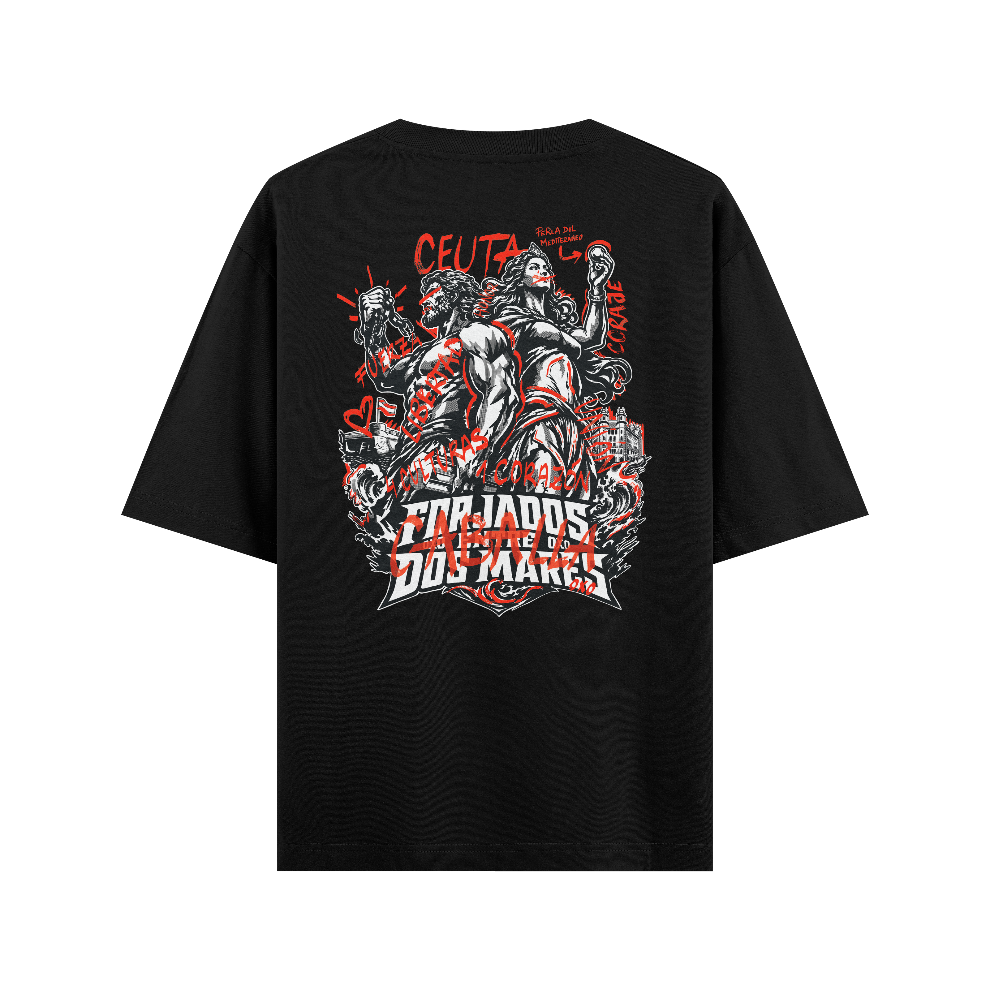 CAMISETA ´FORJADOS ENTRE DOS MARES´- CEUTA EDITION GRAFFITI