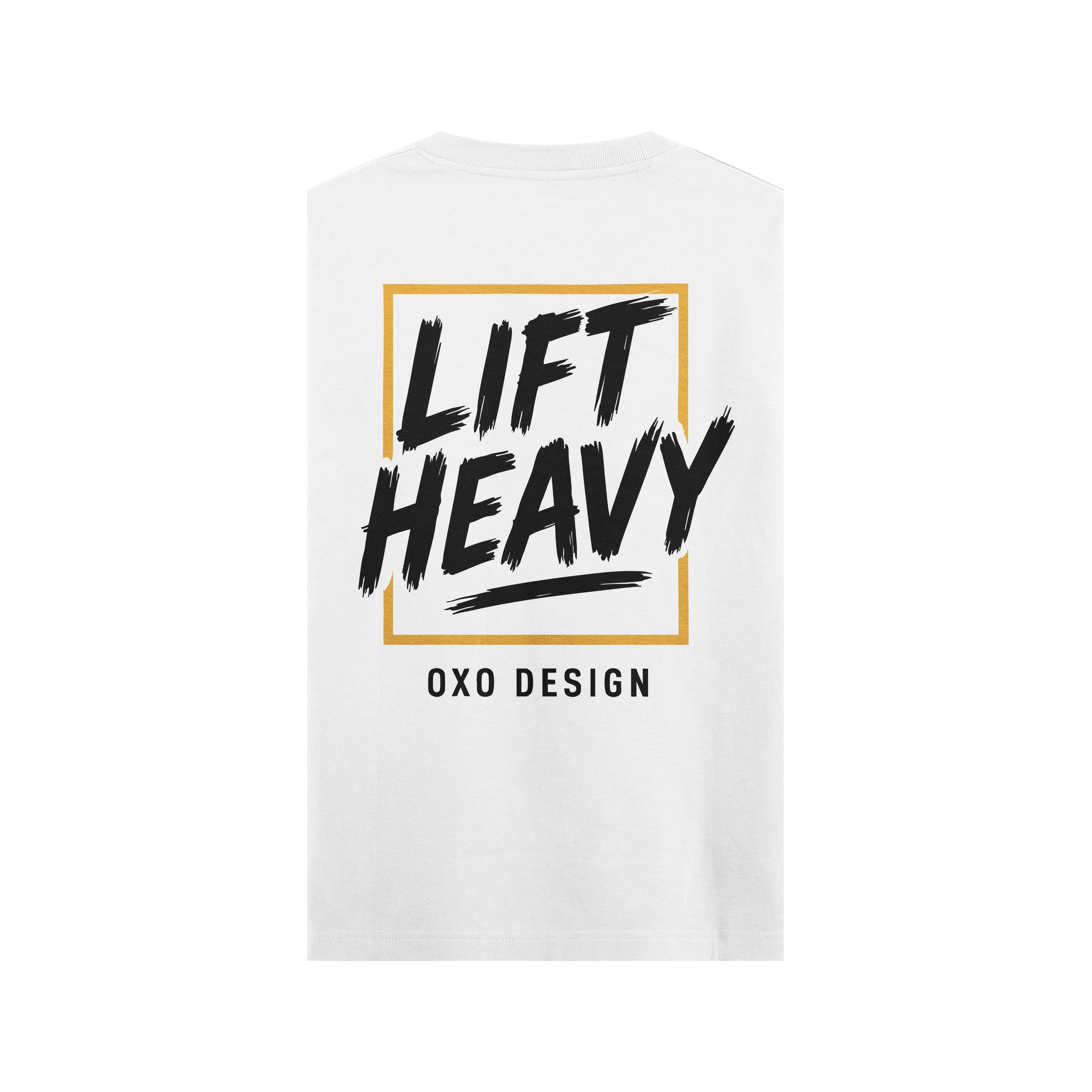 CAMISETA LIFT HEAVY - BLANCA SIN MANGAS