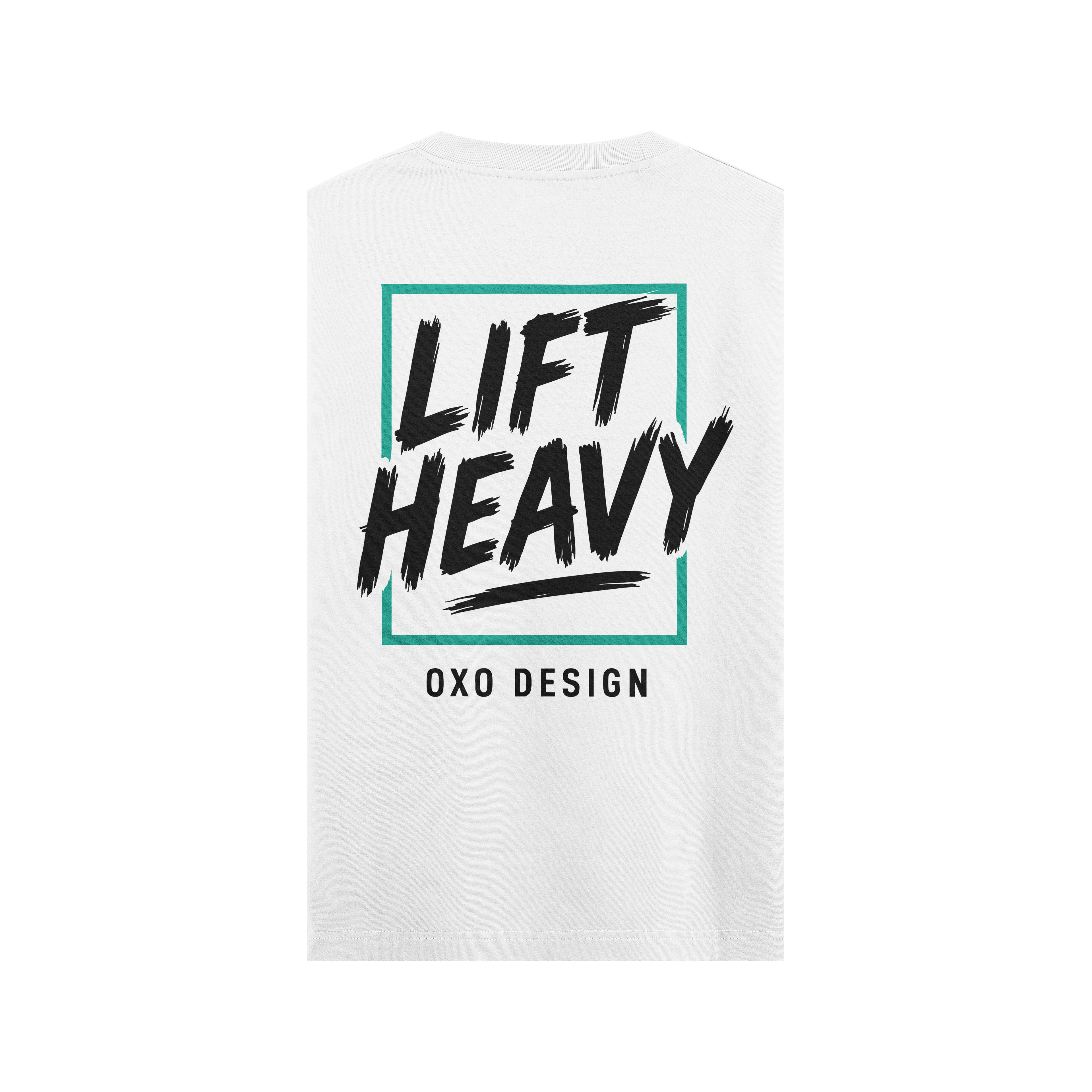 CAMISETA LIFT HEAVY - BLANCA SIN MANGAS