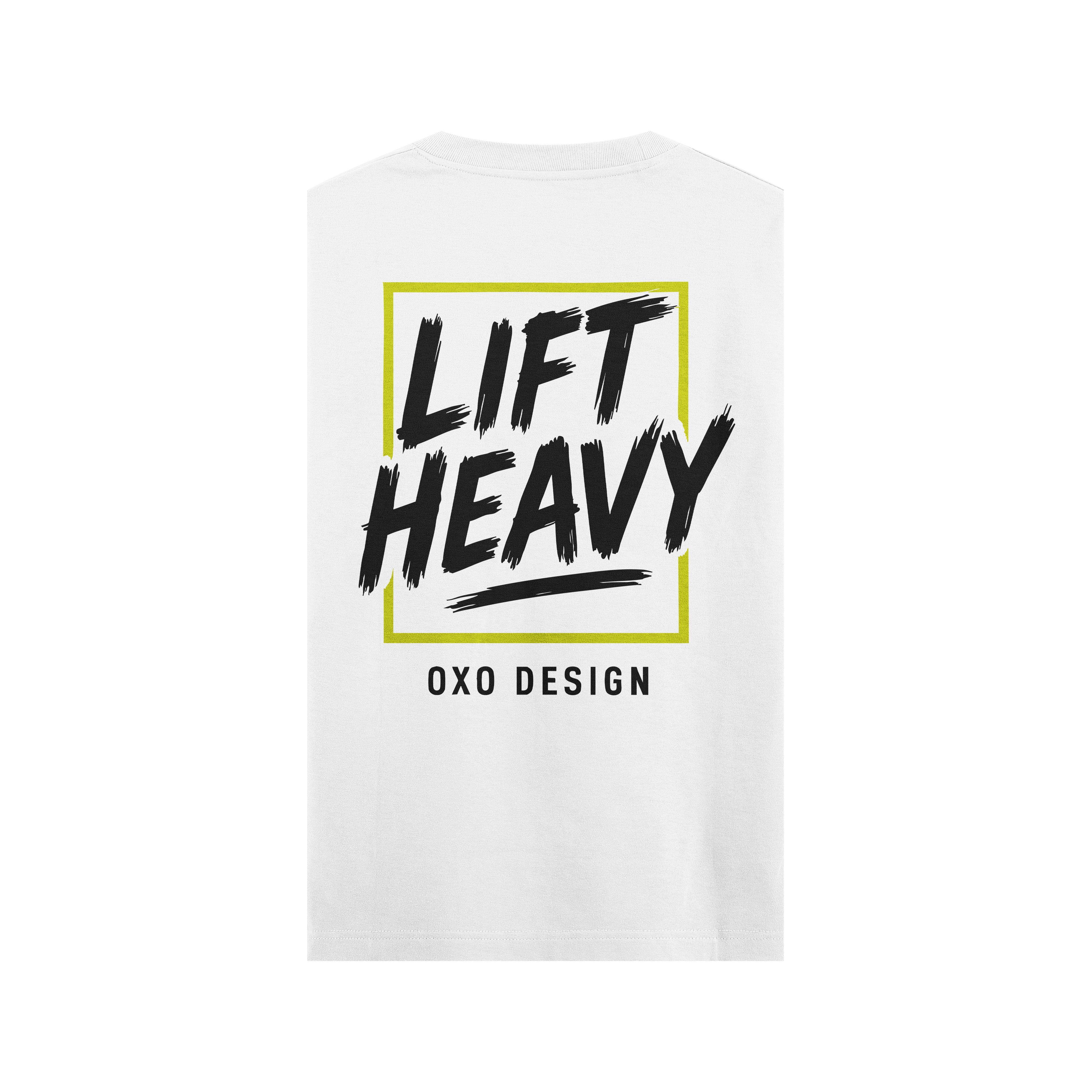 CAMISETA LIFT HEAVY - BLANCA SIN MANGAS