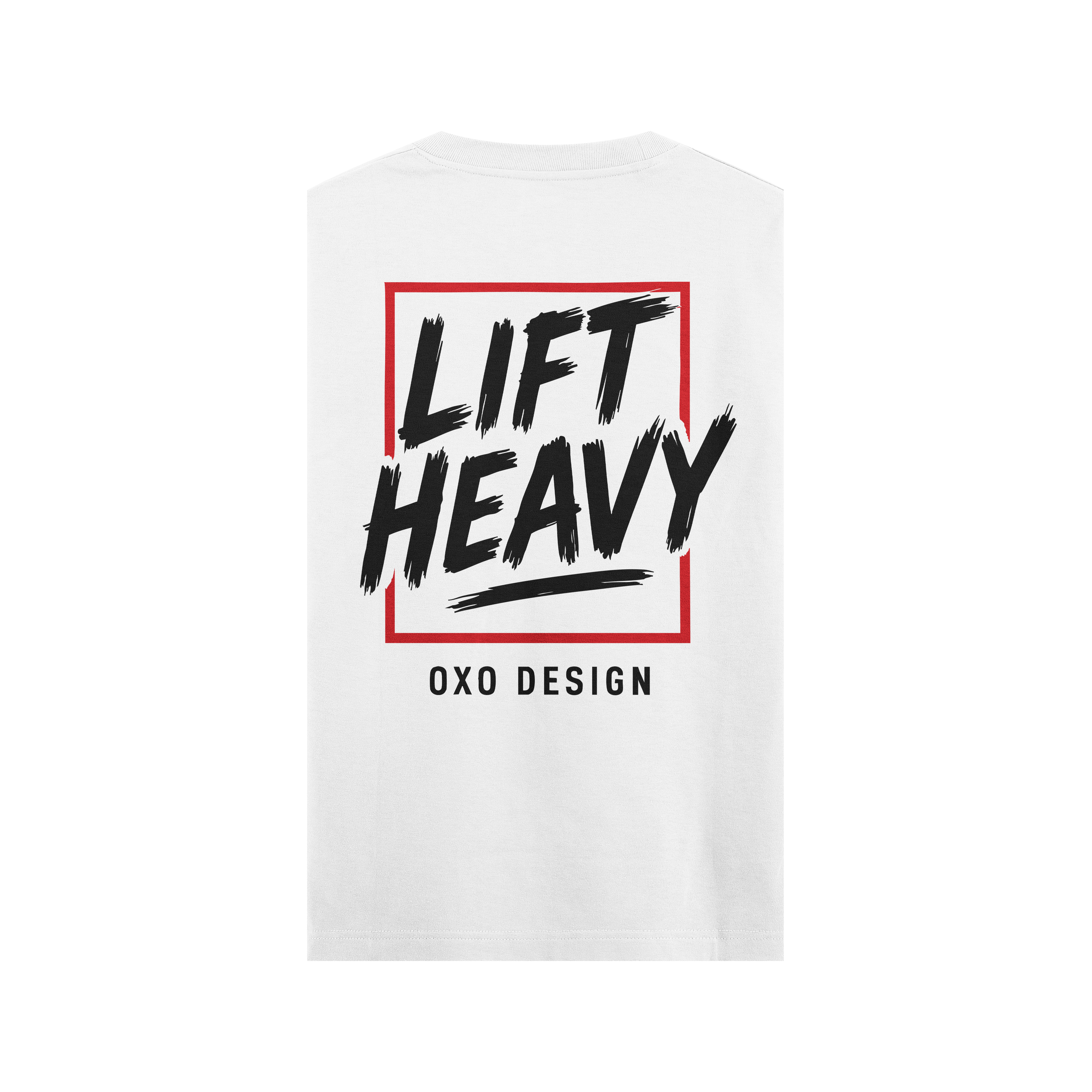 CAMISETA LIFT HEAVY - BLANCA SIN MANGAS