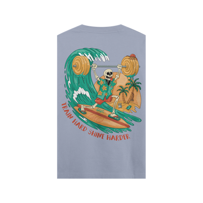 CAMISETA TRAIN HARD, SHINE HARDER - SIN MANGAS