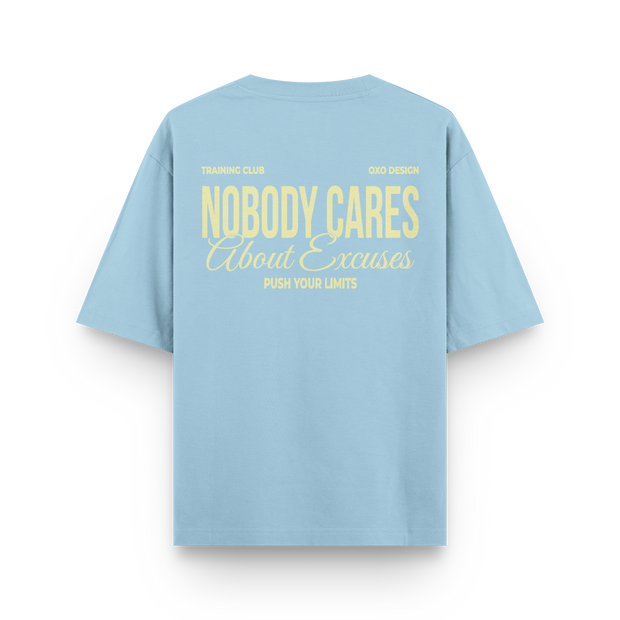 CAMISETA OVERSIZE NOBODY CARES OXO DESIGN