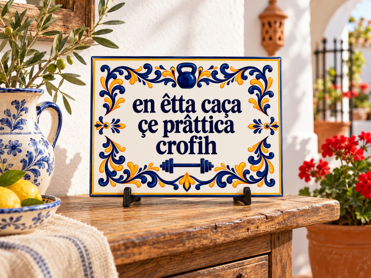 Azulejo Crofih OXO en ambiente andaluz con decoración tradicional