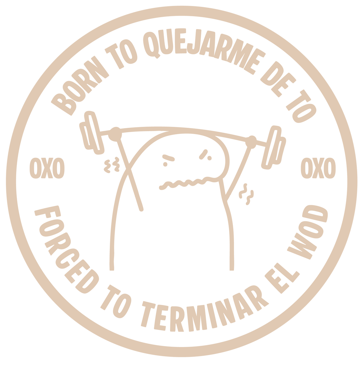 PARCHE 3D - BORN TO QUEJARME DE TÓ OXO DESIGN