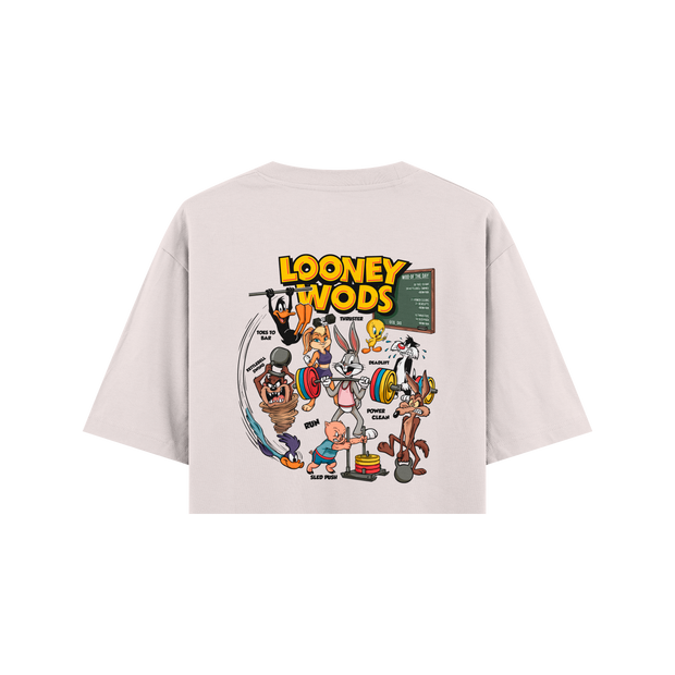 CROP TOP OVERSIZE CORTADO LOONEY WODS OXO DESIGN