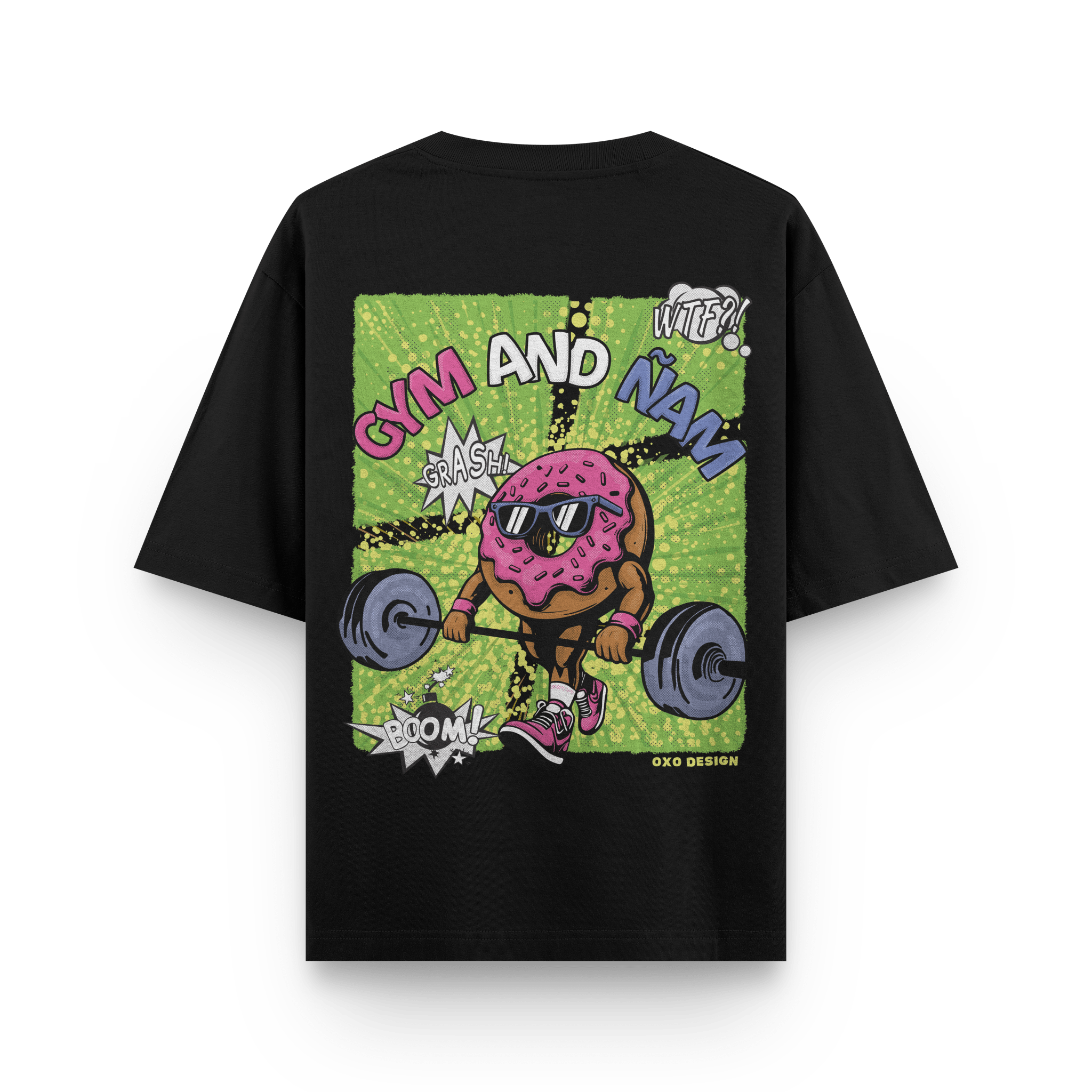 CAMISETA GYM AND ÑAM - OXO DESIGN - CAMISETA - 