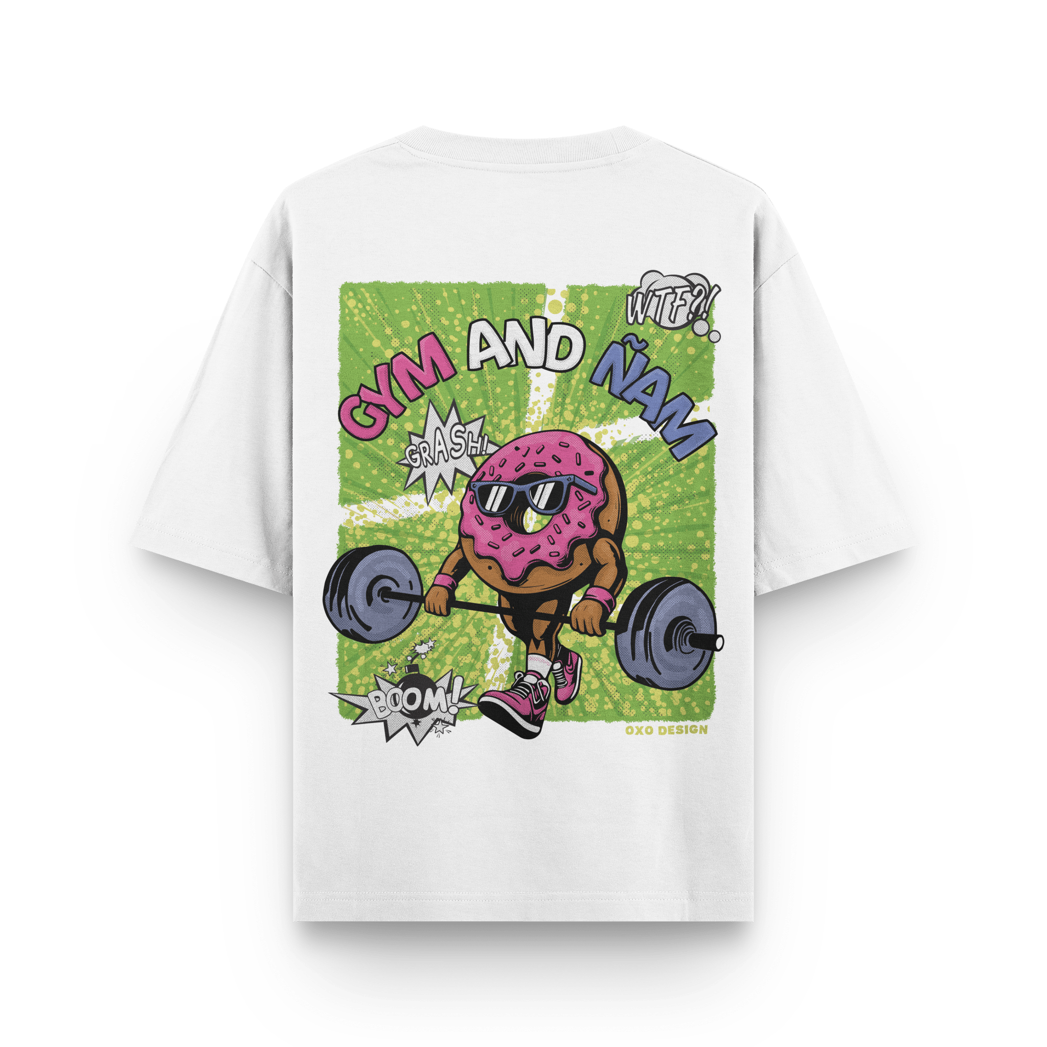 CAMISETA GYM AND ÑAM - OXO DESIGN - CAMISETA - 