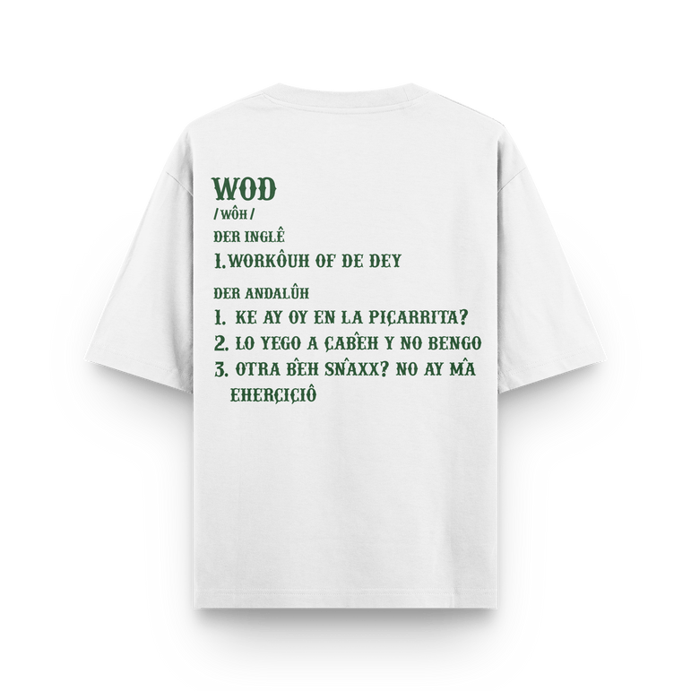 CAMISETA OVERSIZE 'CROSSFITERX ANDALÚH' - OXO DESIGN - CAMISETA OVERSIZE - 