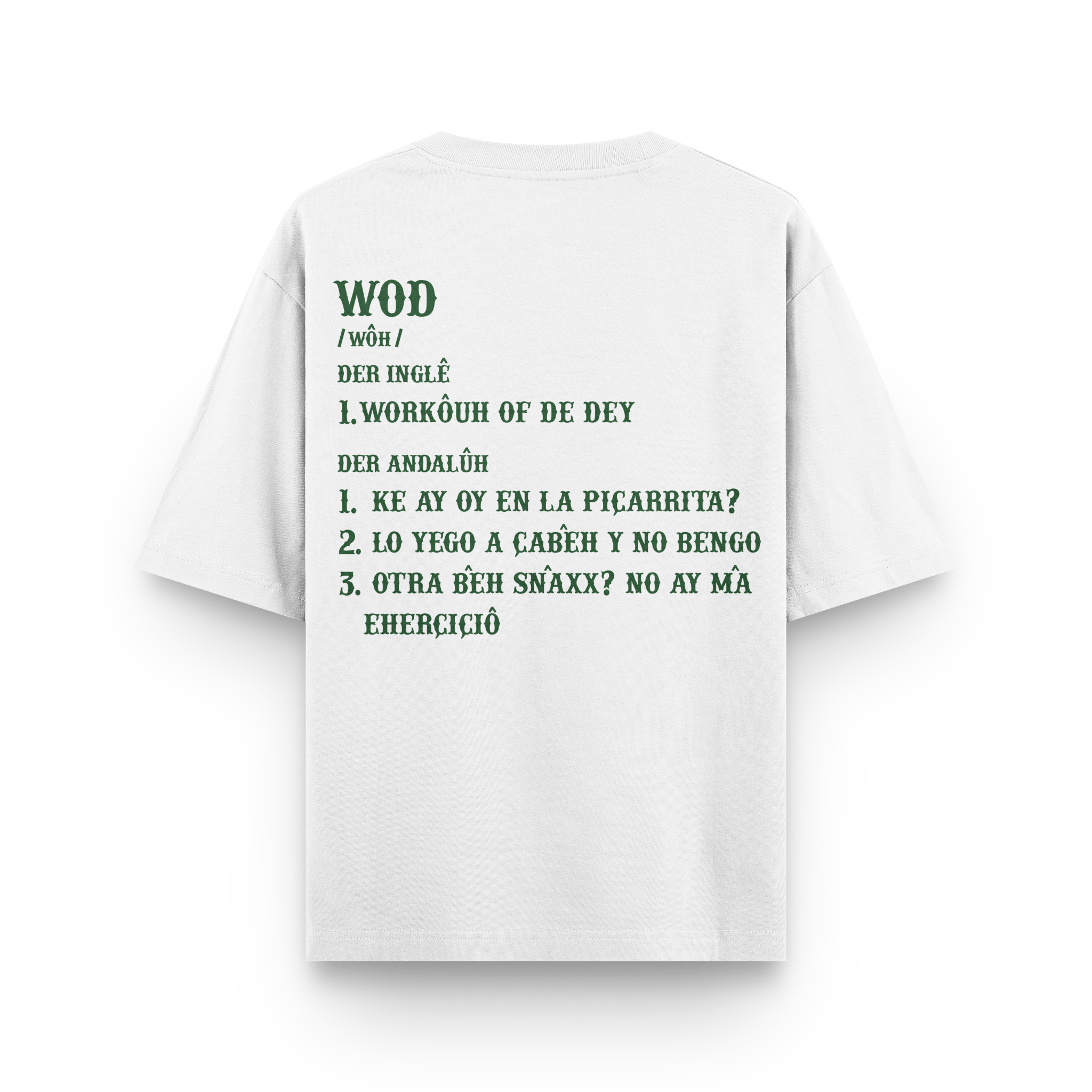 CAMISETA OVERSIZE 'CROSSFITERX ANDALÚH' - OXO DESIGN - CAMISETA OVERSIZE - 