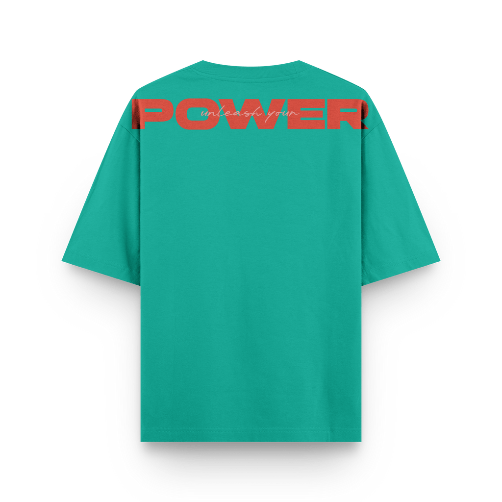CAMISETA OVERSIZE JADE Y NARANJA - OXO DESIGN - CAMISETA OVERSIZE - 