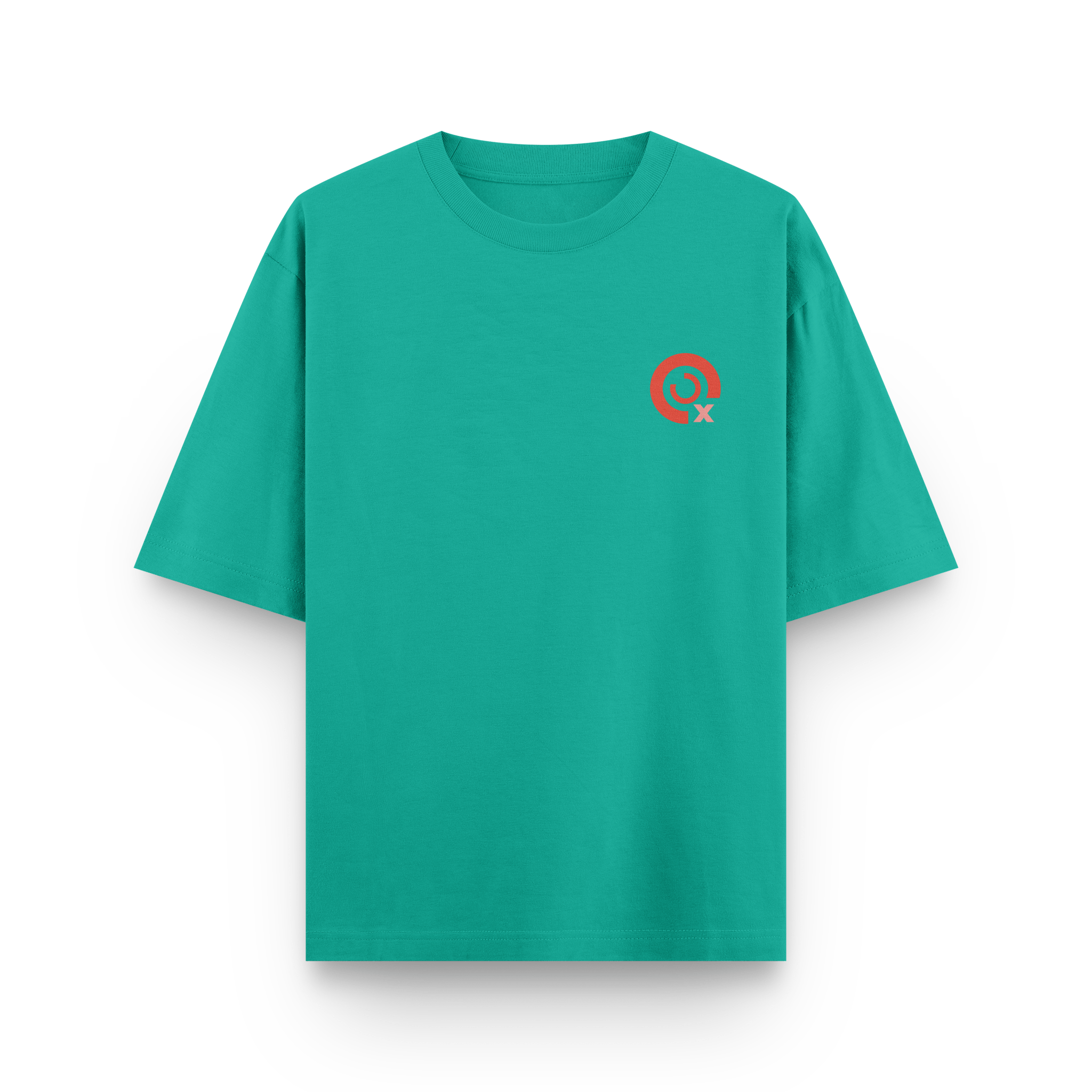 CAMISETA OVERSIZE JADE Y NARANJA - OXO DESIGN - CAMISETA OVERSIZE - 