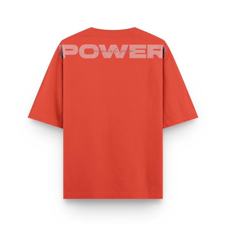 CAMISETA OVERSIZE NARANJA - OXO DESIGN - CAMISETA OVERSIZE - 