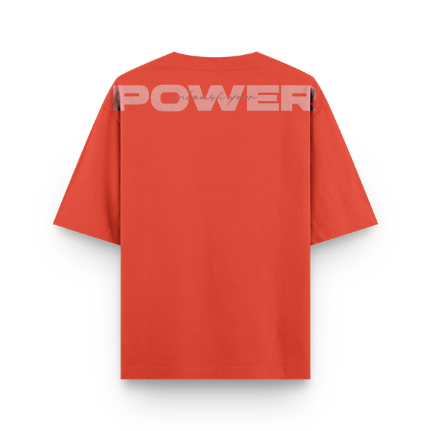 CAMISETA OVERSIZE NARANJA - OXO DESIGN - CAMISETA OVERSIZE - 
