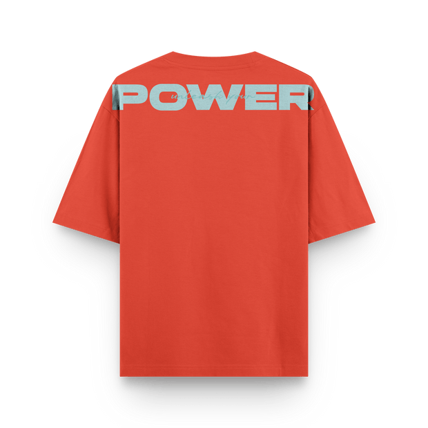 CAMISETA OVERSIZE NARANJA Y AZUL - OXO DESIGN - CAMISETA OVERSIZE - 