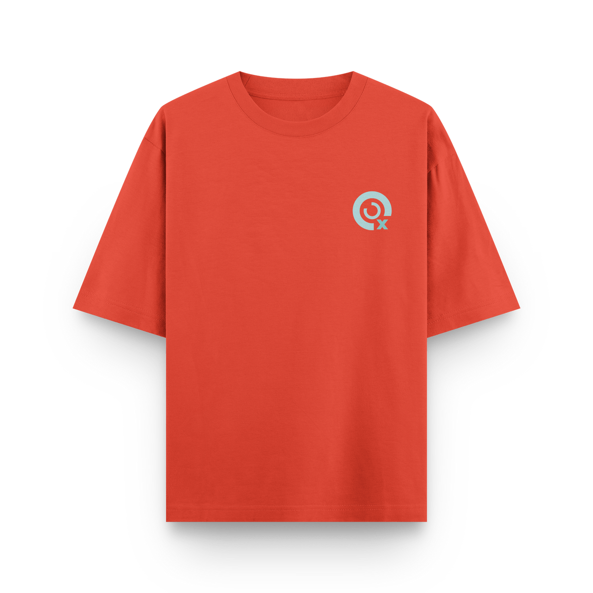 CAMISETA OVERSIZE NARANJA Y AZUL - OXO DESIGN - CAMISETA OVERSIZE - 