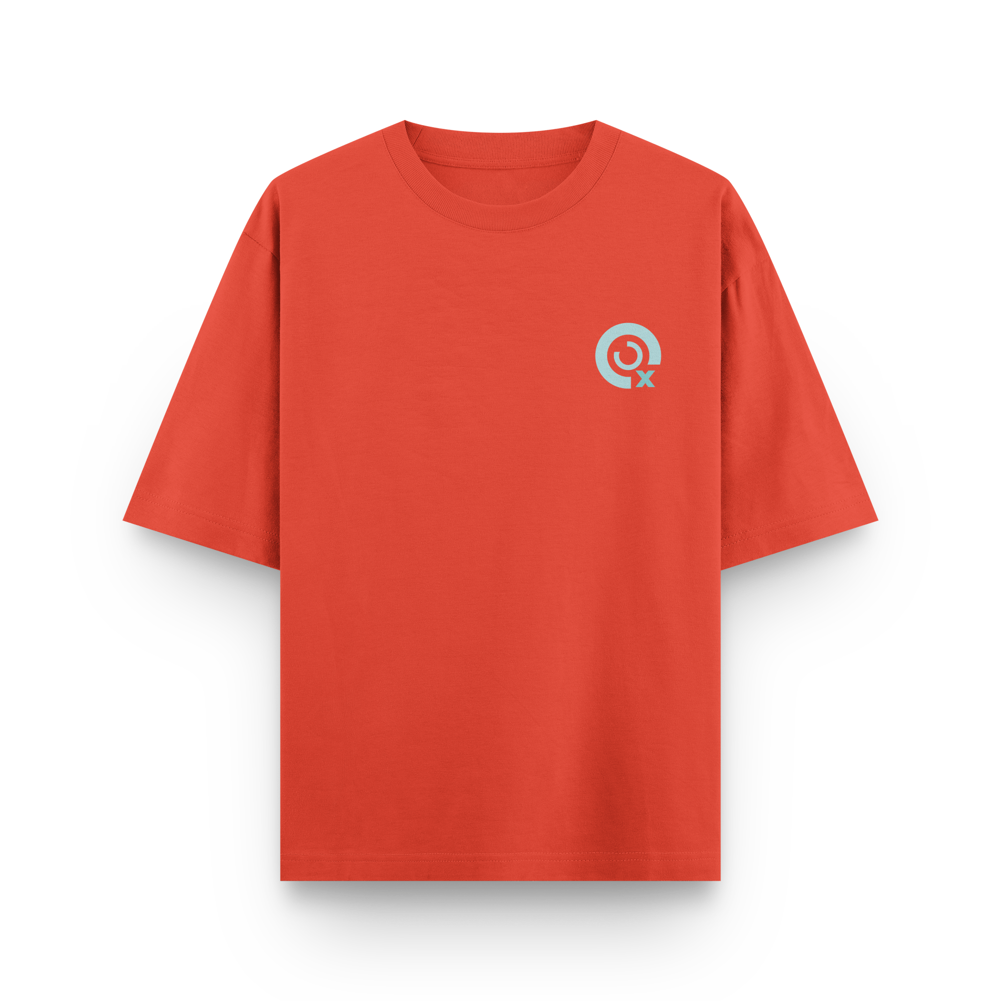CAMISETA OVERSIZE NARANJA Y AZUL - OXO DESIGN - CAMISETA OVERSIZE - 