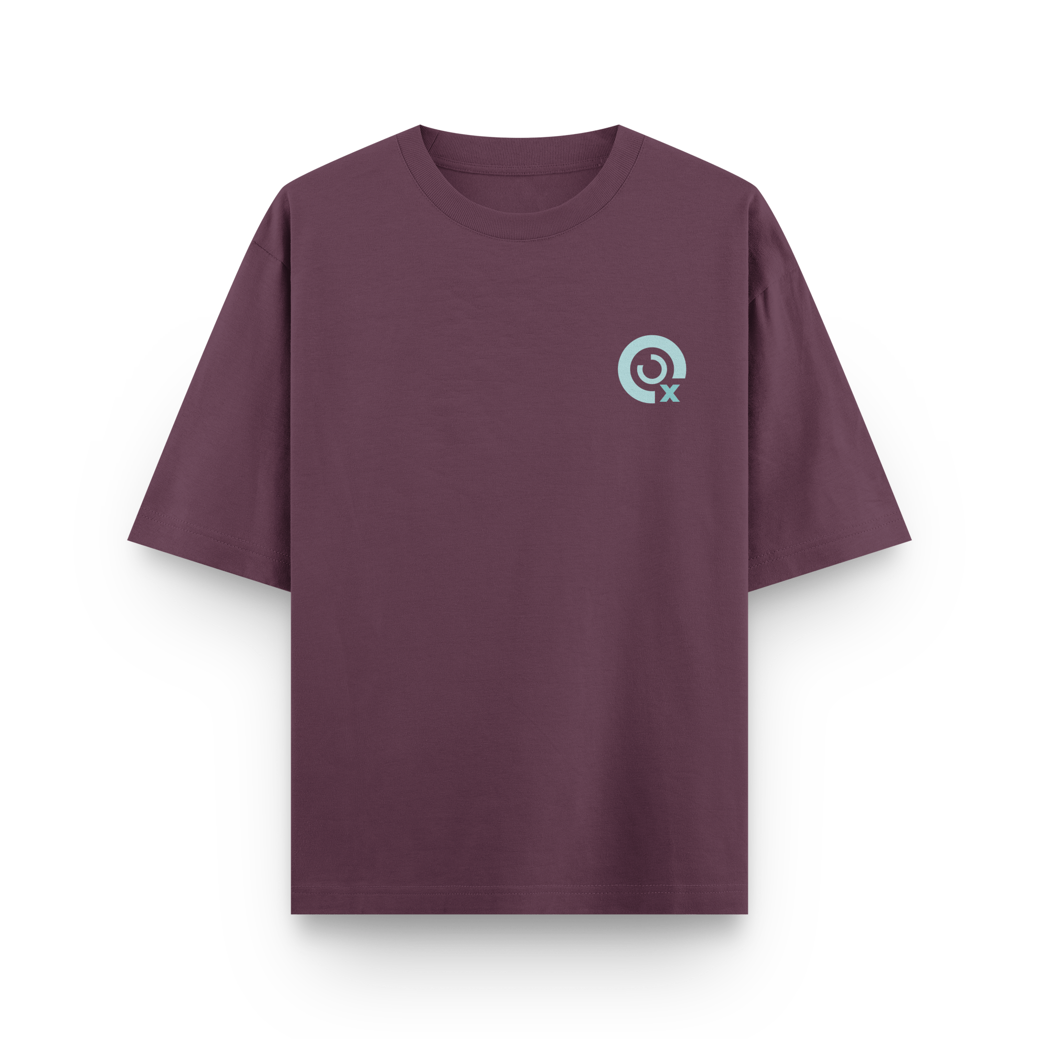 CAMISETA OVERSIZE ROJO CIRUELA - OXO DESIGN - CAMISETA OVERSIZE - 