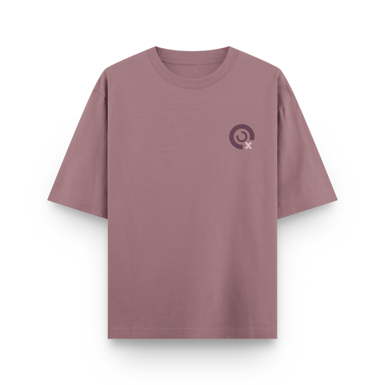 CAMISETA OVERSIZE ROJO PÁLIDO - OXO DESIGN - CAMISETA OVERSIZE - 