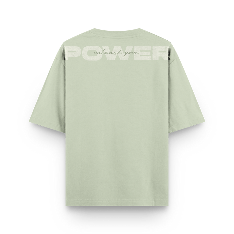 CAMISETA OVERSIZE VERDE MIST - OXO DESIGN - CAMISETA OVERSIZE - 