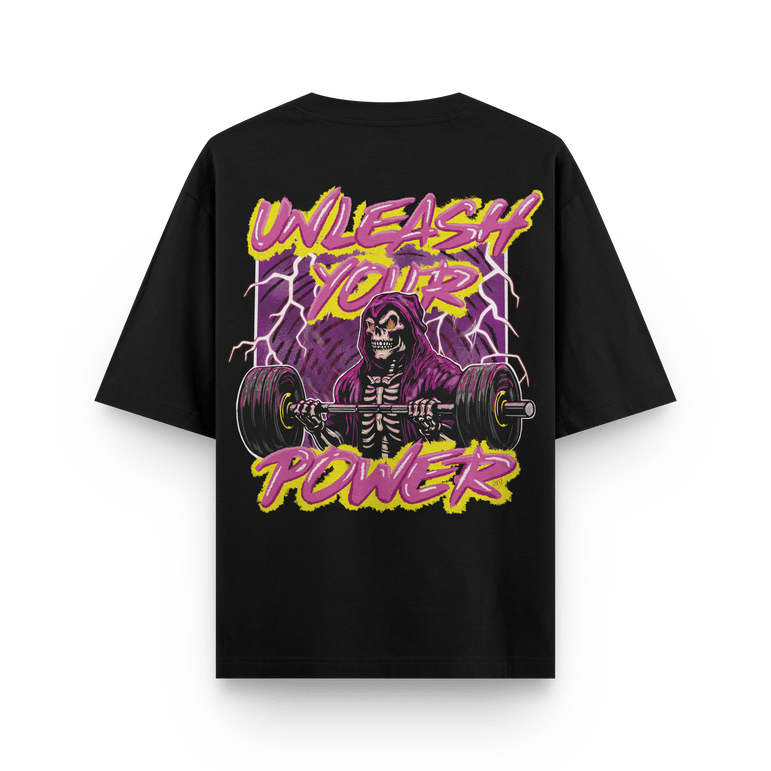 CAMISETA "UNLEASH YOUR POWER" - OXO DESIGN - CAMISETA OVERSIZE - 