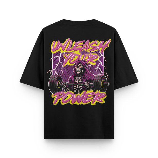 CAMISETA "UNLEASH YOUR POWER" - OXO DESIGN - CAMISETA OVERSIZE - 
