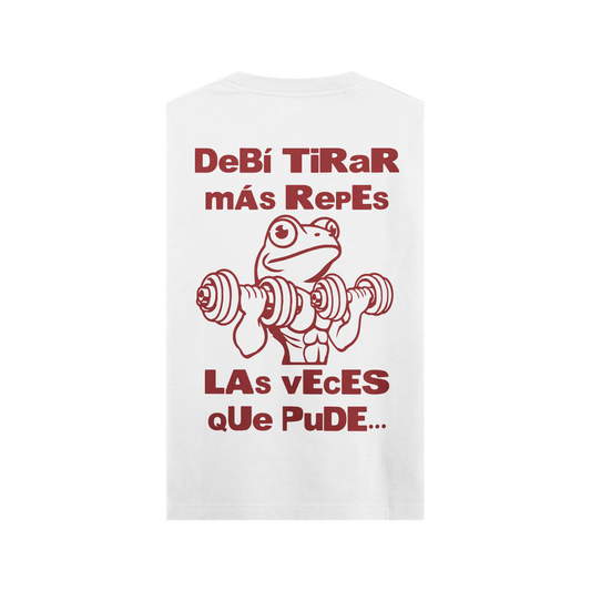 CAMISETA OVERSIZE 'DeBí TiRaR mÁs RepEs' - SIN MANGAS