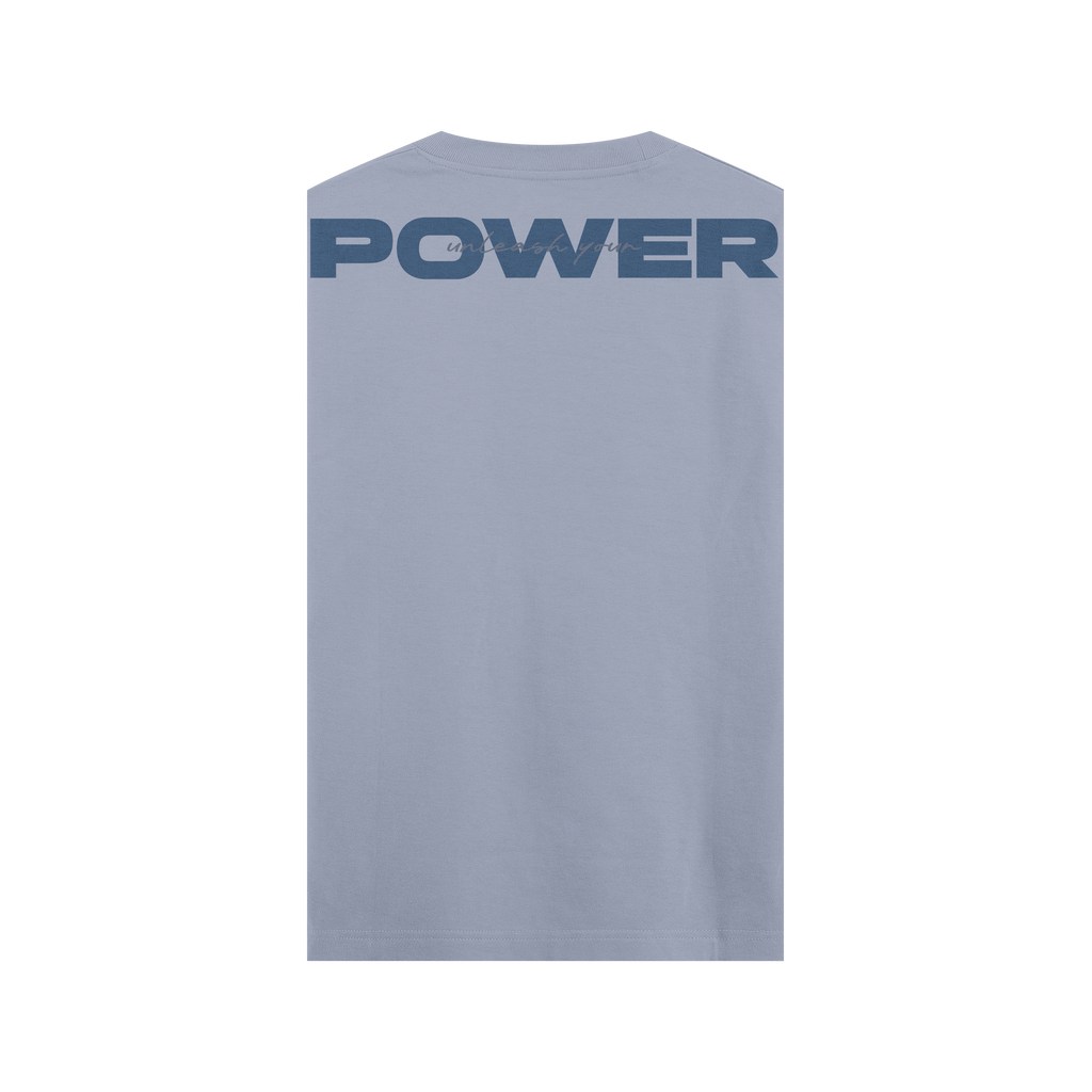 CAMISETA OVERSIZE AZUL ZEN - SIN MANGAS