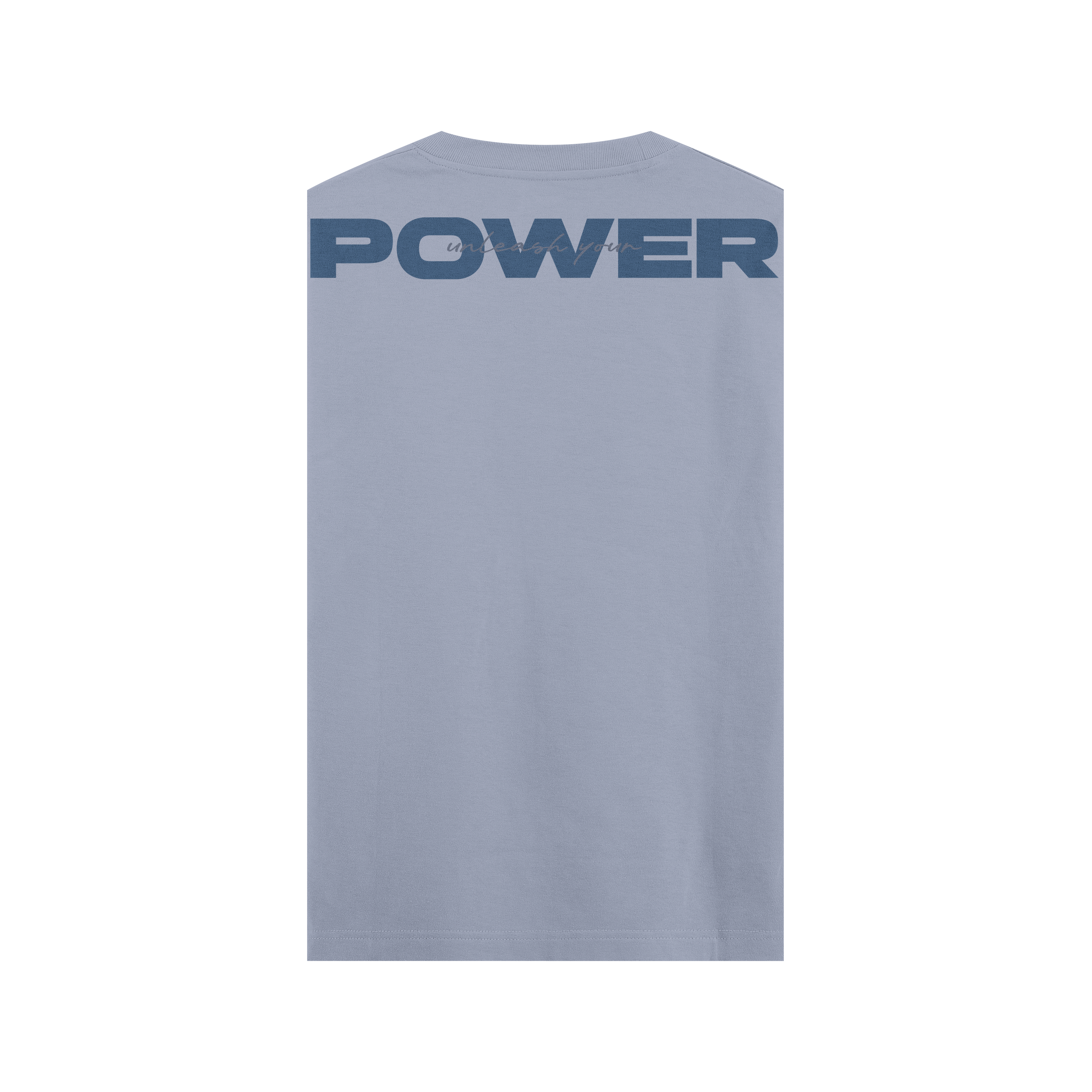 CAMISETA OVERSIZE AZUL ZEN - SIN MANGAS